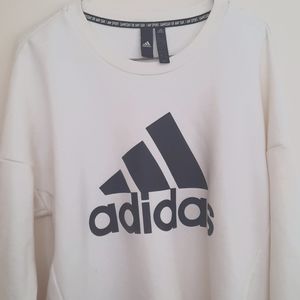 Adidas white sweatshirt. Size US Large.